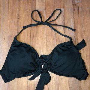 Green adjustable bathing suit top